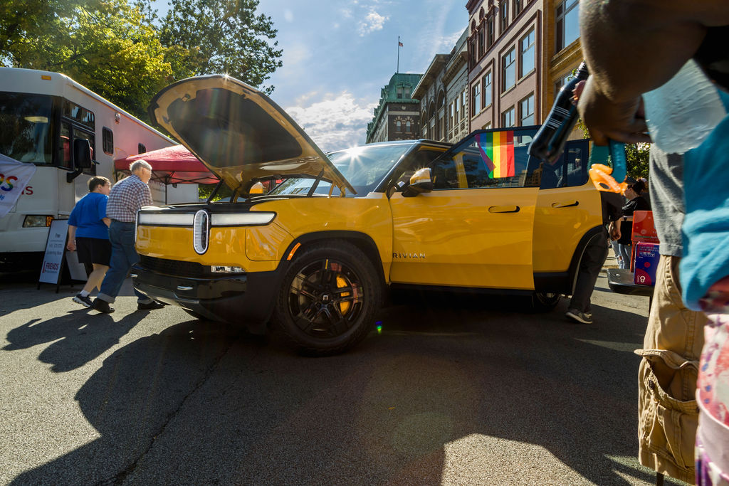 Rivian όχημα στην οθόνη